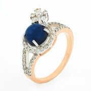 Blue Whisper Diamond Ring