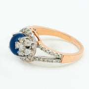 Blue Whisper Diamond Ring
