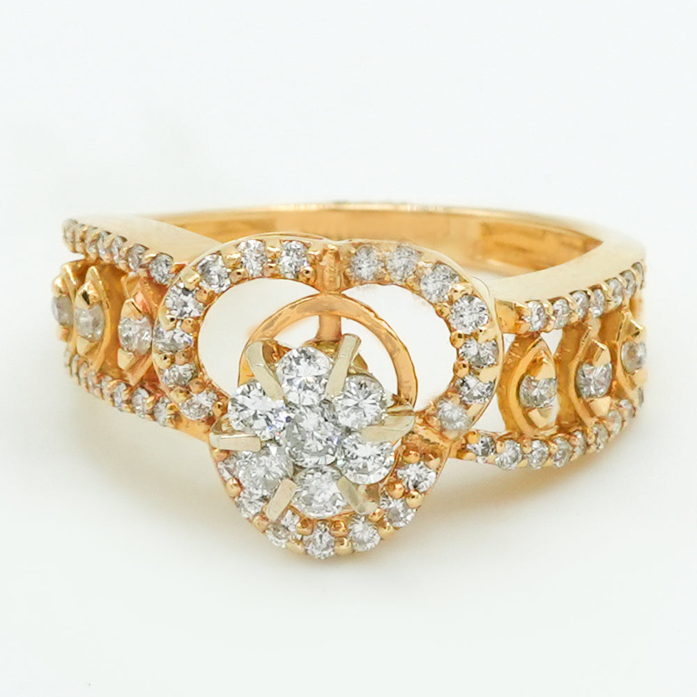 Love Leaf Diamond Ring