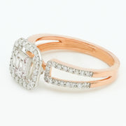 Luna Square Diamond Ring
