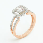 Luna Square Diamond Ring