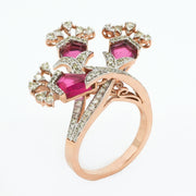 Verdant Halo Diamond Ring