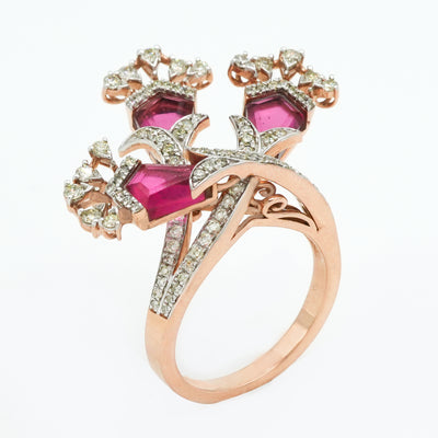 Verdant Halo Diamond Ring