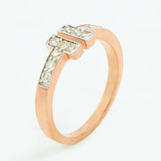 Twin Bridge Diamond Ring