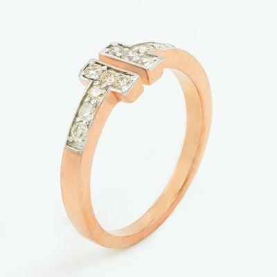 Twin Bridge Diamond Ring
