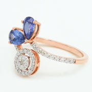 Azure Bloom Diamond Ring