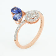 Azure Bloom Diamond Ring