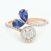 Azure Bloom Diamond Ring