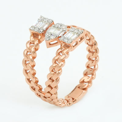 Rope Grace Diamond Ring