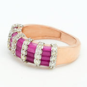 Ruby Stripe Diamond Band