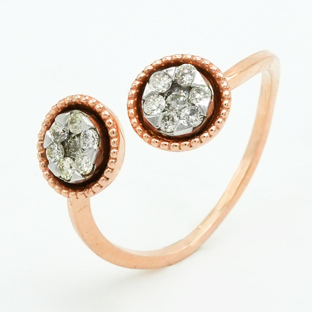 Duet Halo Diamond Ring