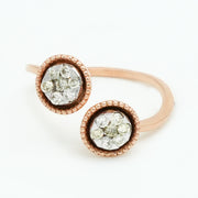 Duet Halo Diamond Ring