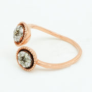 Duet Halo Diamond Ring