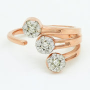 Cascade Trio Diamond Ring