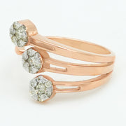 Cascade Trio Diamond Ring