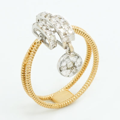 Cascade Drop Diamond Ring