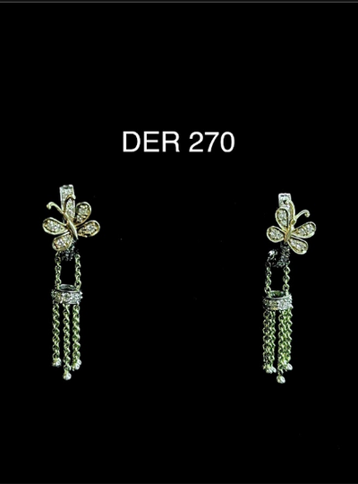 Floral Chain Drop Earrings