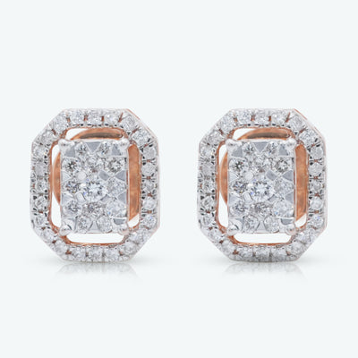 Crystal Frame Earrings