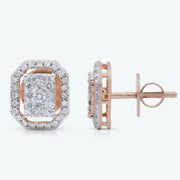 Crystal Frame Earrings