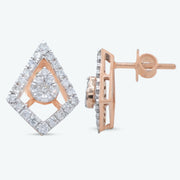 Diamond Halo Frame Studs