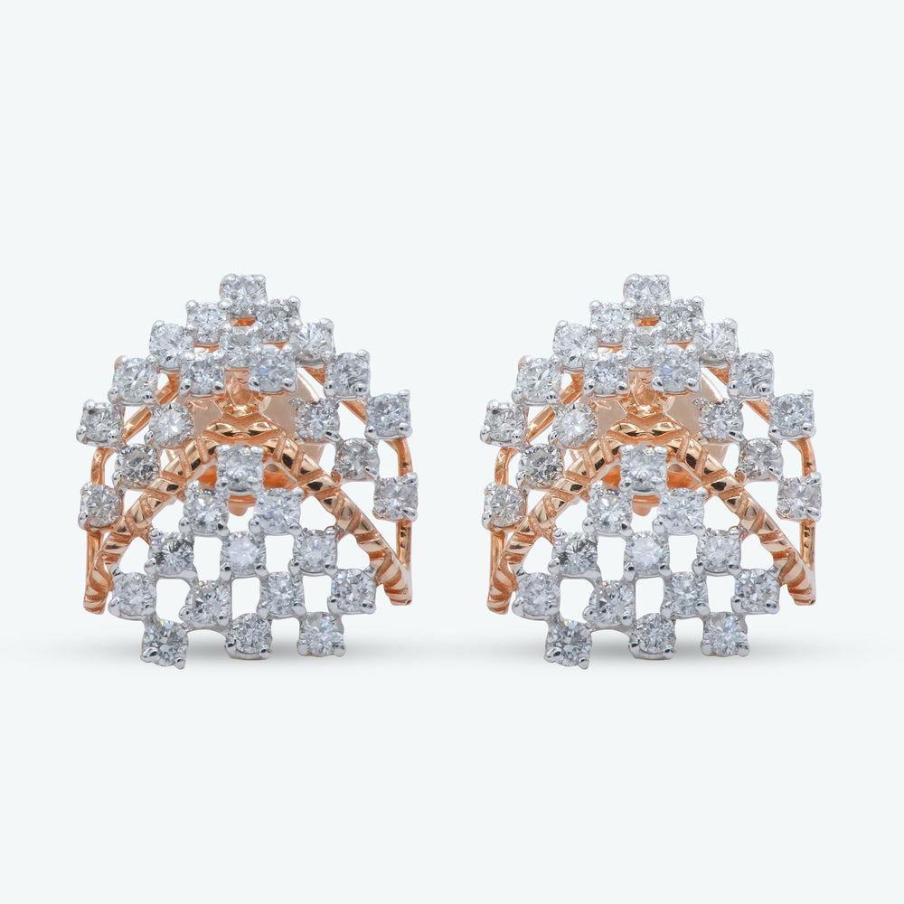 Diamond Lattice Earrings