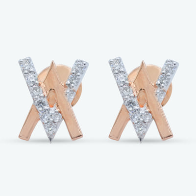 Cross Line Earrings