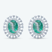 Oval Cluster Earrings