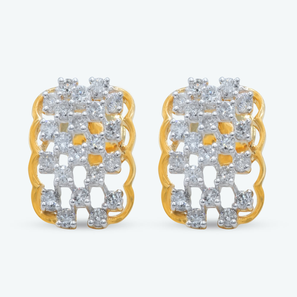 Diamond Weave Studs