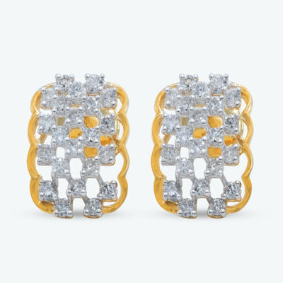 Diamond Weave Studs