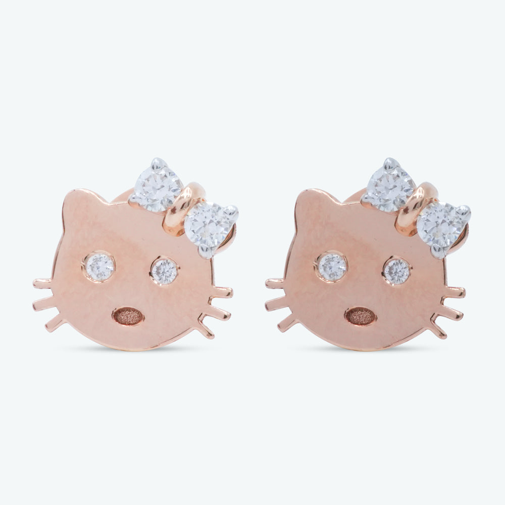 Cat Charm Studs