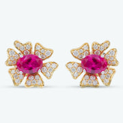 Diamond Petal Earrings