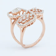 Rosette Trio Diamond Ring