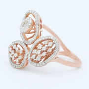 Rosette Trio Diamond Ring