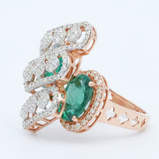 Diamond Crescent Ring