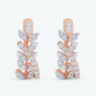 Leaf Hoop Earrings