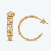 Patterned Hoop Earrings - Lab Grown