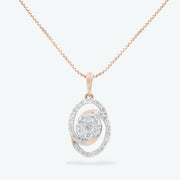 Nova Circle Diamond Pendant Set