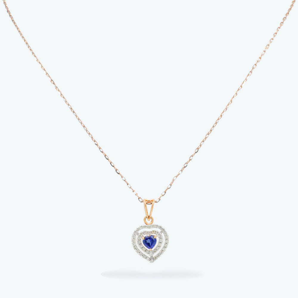 Royal Heart Sapphire Pendant