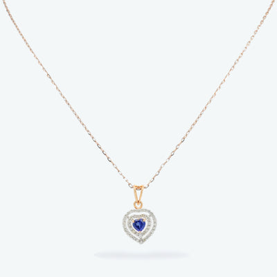 Royal Heart Sapphire Pendant