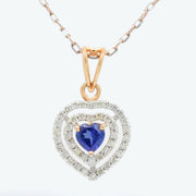 Royal Heart Sapphire Pendant