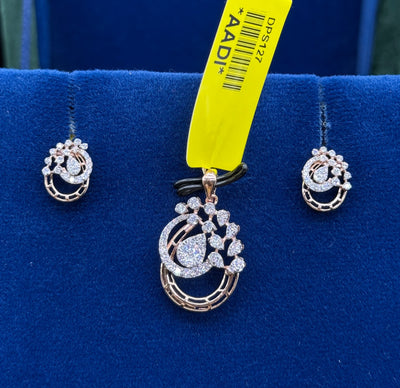 Luna Vine Diamond Pendant Set