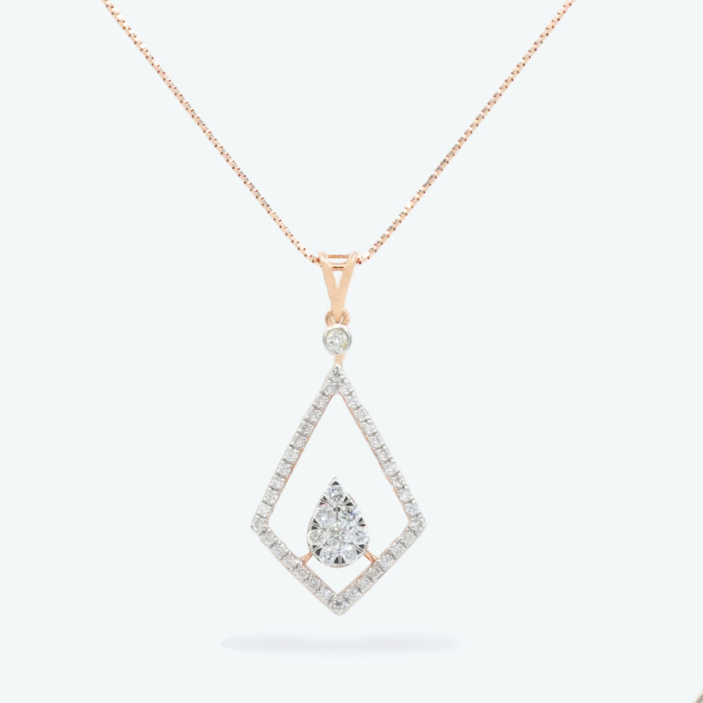 Pear Prism Diamond Pendant