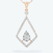 Pear Prism Diamond Pendant