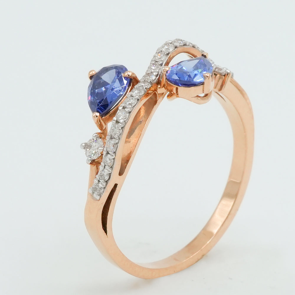 Infinity Sapphire Ring