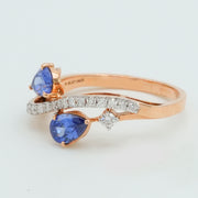 Infinity Sapphire Ring