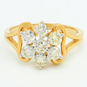 Golden Bloom Diamond Ring