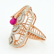 Leaf Grace Diamond Ring