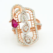 Leaf Grace Diamond Ring