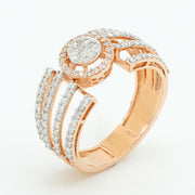 Three Row Diamond Ring