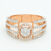 Three Row Diamond Ring